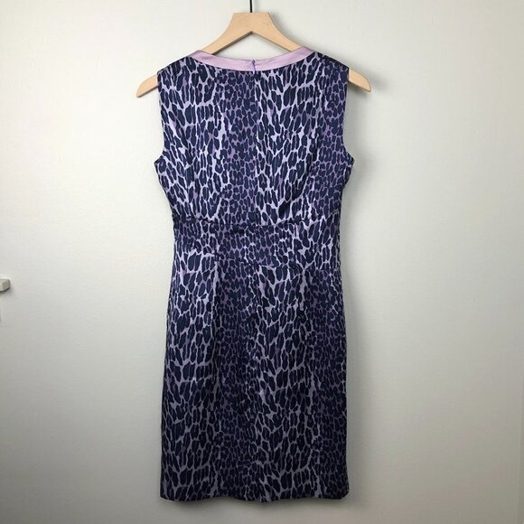 Nanette Lepore Silk Sheath Dress Leopard Print - Picture 2 of 5